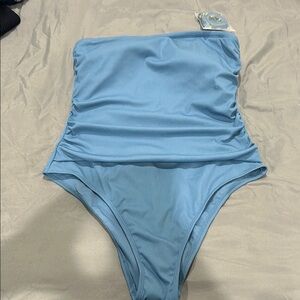 Blue One-Piece Swimsuit